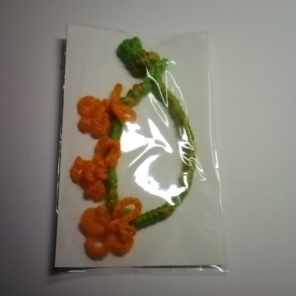 Lorena Espinoza Design Orange and Green Bracelet